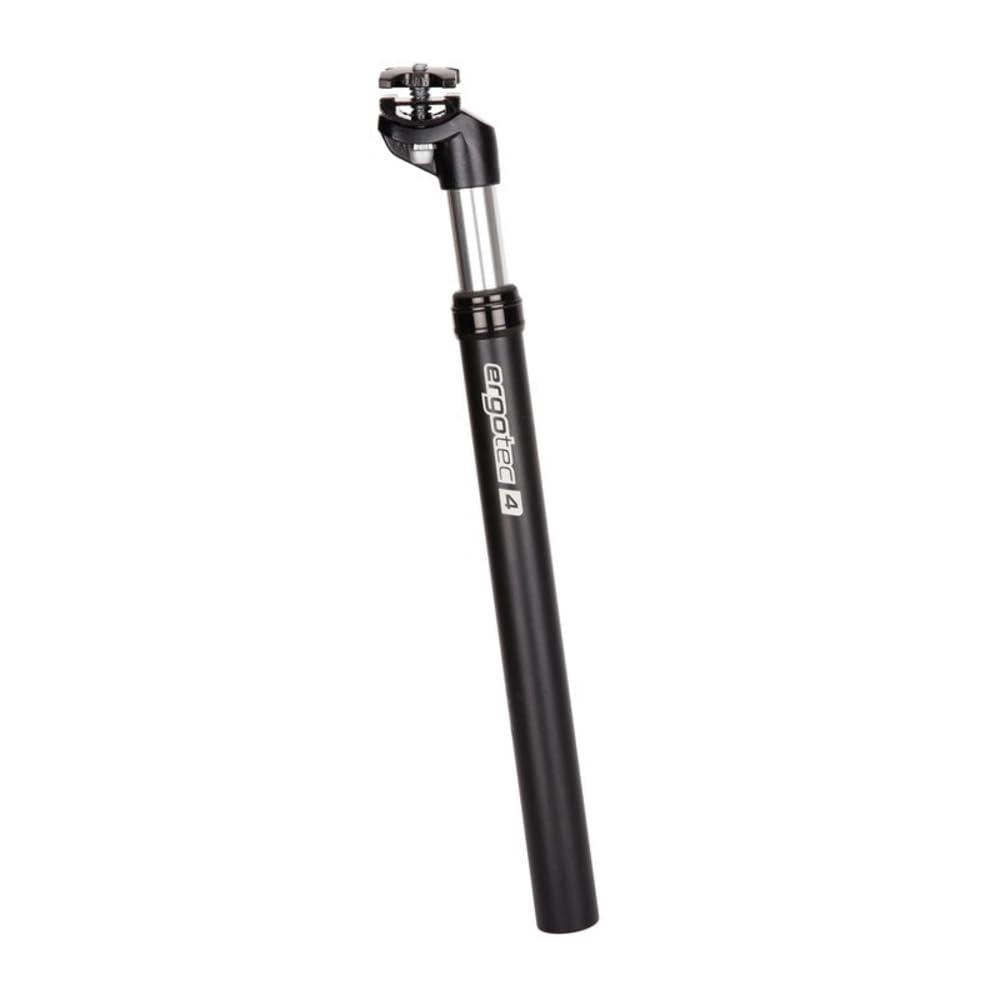 Ergotec SP-10.0 Federsattelstütze – 30,9 Mm, 350 Mm, Verstellbare Vorspannung, 45 Mm Federweg, Für 70–120 Kg – Schwarz
