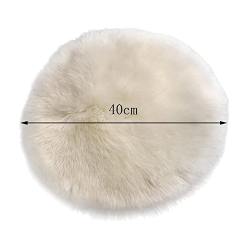 Coussin de siege contre les chaises dures galette ronde blanche