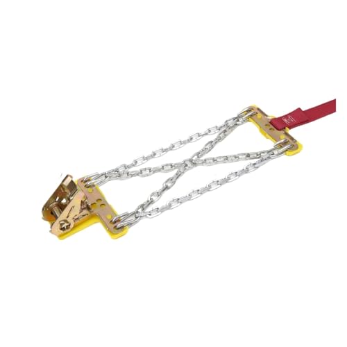 冬用マンガン鋼製自動車用滑り止めスノーチェーン 氷・泥・タイヤ対応 調節可能ホイールタイヤベルト(165-205 1pcs)