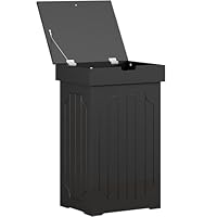 Vuilnisemmer, prullenbak 16,8 l, combinatie van ijzer en hout voor Vuilnisemmer, prullenbak 16,8 l, combinatie van ijzer en hout voor