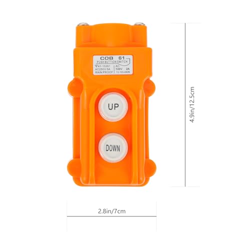Controlador de Botón Naranja SHINEOFI Combinado 2a/5a 500v para Grúa 2