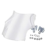 PUHEB Motorcycle Windshield Smoke Clear Motorcycle Windshield Windscreen Fit for Honda Hornet CB400 CB250 CB750 CB600 CB919 CB900 CB 400 600 250 750 900 919 Fairing (Color : Transparent)