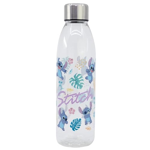 BOTELLA DE PLÁSTICO REUTILIZABLE AQUA DE 975 ML | STITCH