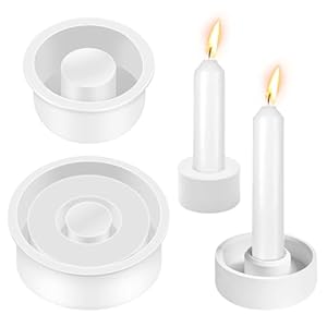 Aulese Silikonform Kerzenhalter, 2 Stück