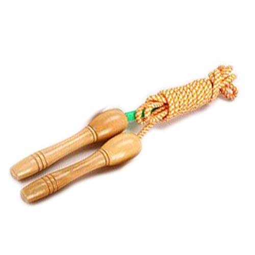 CZ-XING - Cuerda de Saltar con Mango de Madera para Boxeo, Naranja