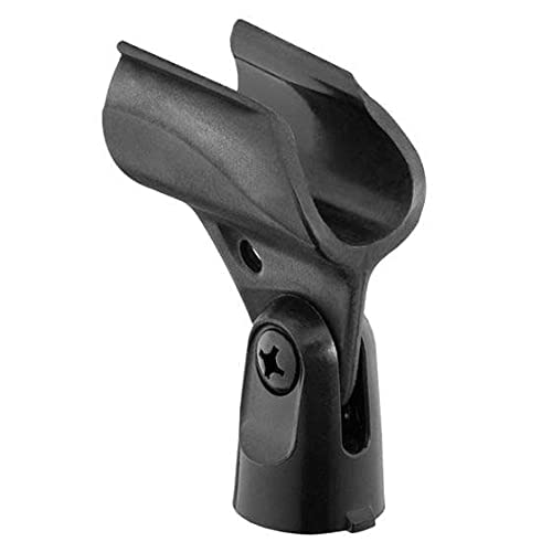 Image of kh Universal Microphone Clip Holder, Comes with 5 /8 for Handheld Microphones Microphone Clip for all Wired Microphone (Pack of 2) (Mic Clip-2)