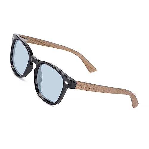Image of HD Polarized Wood Sunglasses for Men and Women UV400 Protection Sports Classic Retro