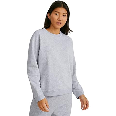 C&A Sudadera para mujer jaspeado/jaspeado, Melange De Color Gris Claro, XL Cover