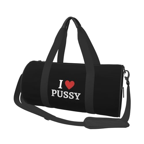 I Love Pussy Sex Duffel Bag Unisex Gym Workout Backpack