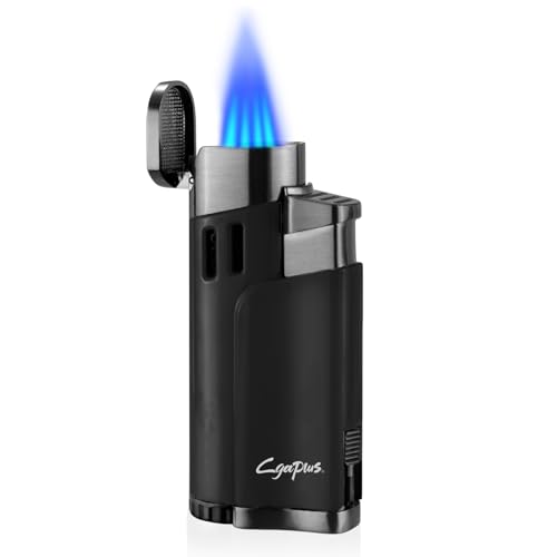 Encendedor Antiviento de Soplete 4 Llamas Recargable miniatura 1