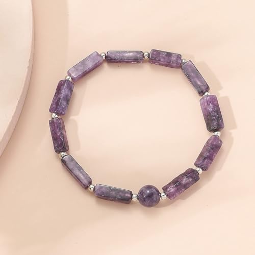Harry and Henry Amethyst Bracelet for Women Purple Natural Beaded Energy Bracelets for Slimming Lymph Therapy Healing Crystal Bracelet Jewelry Gifts for Women Men4