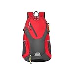 OPIGJUFD Mochila Montaña Mochila de viaje gran capacidad for hombre y mujer, bolso informal for exteriores, impermeable, for montañismo, ciclismo, deportes senderismo, 40L(Red)