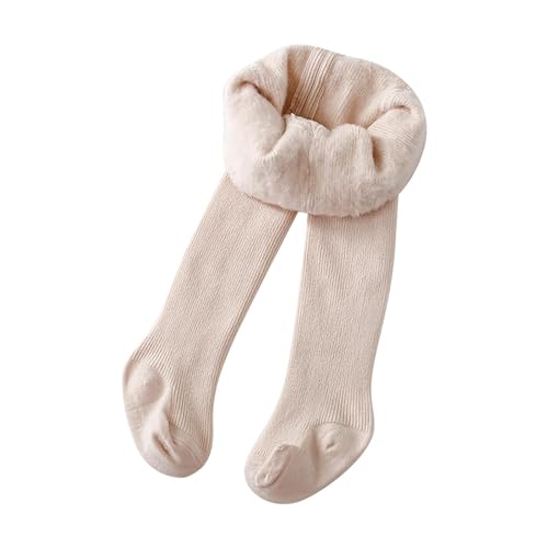 Baby Boys Girls Fleece Pantyhose Knitted Tights Stretchy Basic Full Length Footed Leggings Toddler Solid Cotton Stocking