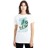 Star Wars Echo Base Attack Ladies T Shirt, White Camiseta, Blanco, S para Mujer