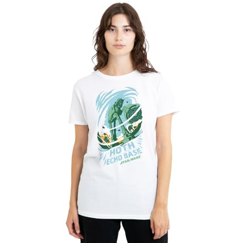 T-Shirt Femme Star Wars coupe ajustée et imprimé Echo Base Attack haute fidélité