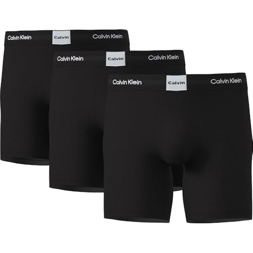 Calvin Klein Calzoncillos bóxer Pack de 3 Hombre Briefs con Logotipo en la Cintura, Negro (Black), XXL