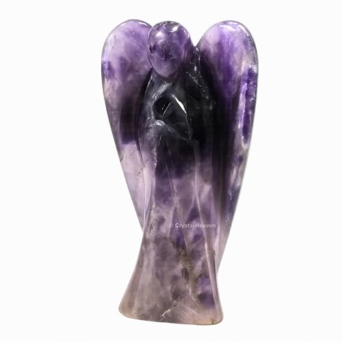 Image of Amethyst Crystal Angel Pocket Figurines Idol