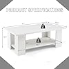 Amazon.com: Giantex Rectangle Wood Center Table, 41" L 2-Tier Large ...