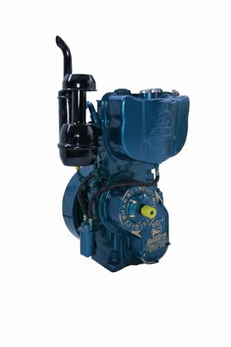 Image of SUPER BHARAT 6.5 HP Single Cylinder High Speed Water Cooled Diesel Engine 6.5 HP 4.8 kW 1500 RPM 1 Cylinder Bore X Stroke (mm) 85X110 Cubic Cap. (cc /cyl.) 624 fuel consumption at full load 246(g /Kwh)