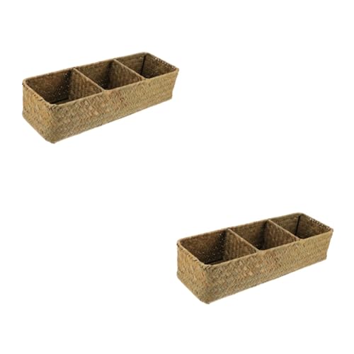 Boîtes de rangement tissées porte-papier toilette paniers en osier rotin