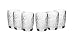 Produktbild Lot de 6 Russe en cristal verres à shot 50 ml fabriqué à la main