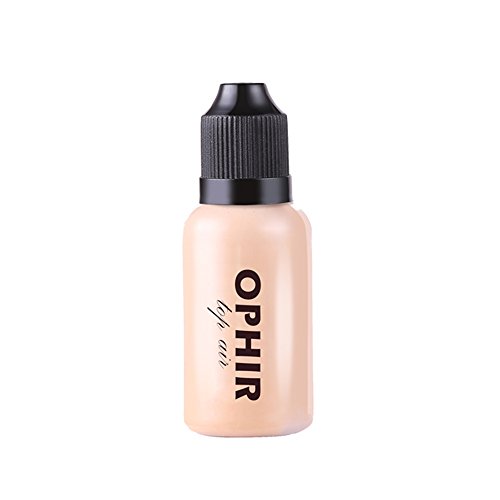 OPHIR 30ML Professional Airbrush Makeup Foundation Spray Air Makeup Foundation for Airbrush Kit-1oz/Bottle 5 Color (Ivory White)