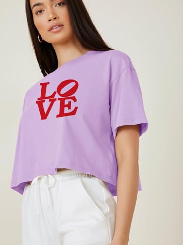 Image of KOTTY Women's Letter Print Oversized Fit T-Shirt