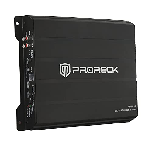 PRORECK PR-122M Complete 1500W Dual 12" Car Subwoofer, Includes Loaded Enclosure with Mono Block Amplifier,Wiring Installation Kit
