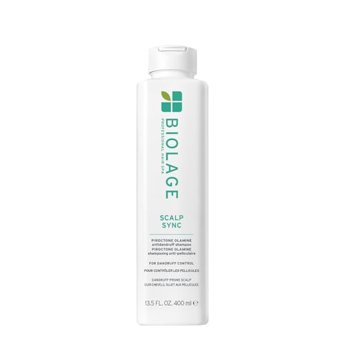 Biolage, Scalp Sync, Shampoing Anti-Pelliculaire, Cuir Chevelu Sensibilisé, Hydrate & Purifie le Cuir Chevelu, Enrichi en Thé Vert & Acide Glycolique,...