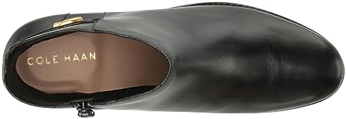 Cole Haan Women's HOLIS Buckle Bootie Ankle Boot, Black Leather, 7 | Image 4