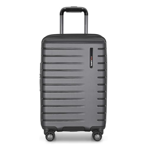Image of Traveler's Choice Archer Polycarbonate Hardside Spinner Luggage Set, Tie Down Straps, Grey, Carry-On 21-Inch