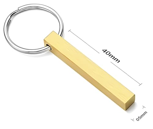 Image of Personalized Custom Message Names Bar Keychain