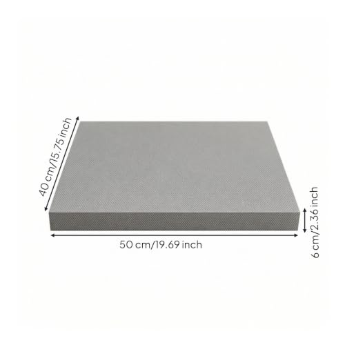 Alfombrilla de espuma con superficie texturizada antideslizante, cojín versátil para rodillas para gimnasio en casa, gris nube miniatura 4