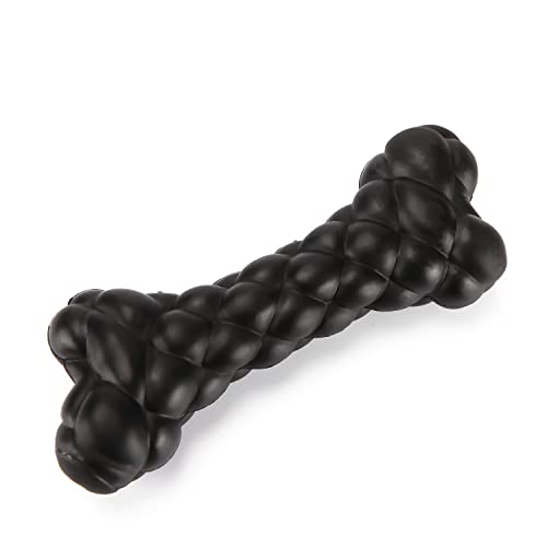 DURATOY Knobbly Bone Hundespielzeug,Langlebiges Kauspielzeug aus Gummi für starke Kauer,Quietschendes interaktives Spielzeug, ungiftig und antiallergen, perfekt für die meisten Hunderassen