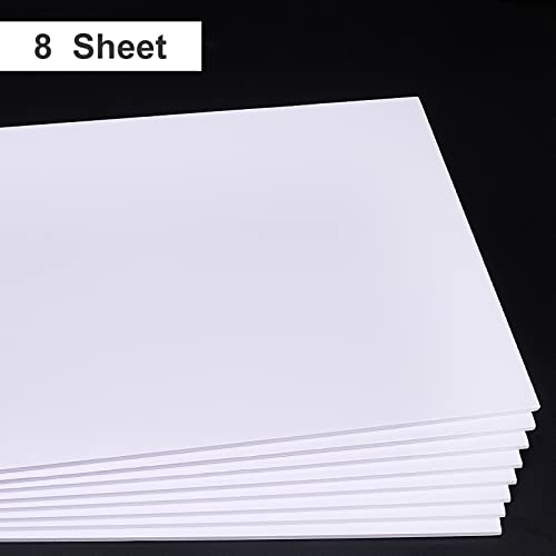Benecreat 8 hojas 2mm A4 espuma blanca expandida miniatura 3