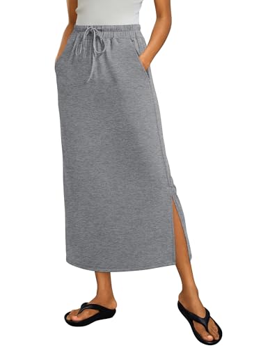 Image of ANRABESS Casual Maxi Skirts for Women, High Waist, Summer, Drawstring, Ideal for Daily Wear, Office & Weekend Outings 2026