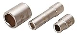 Steckschlüssel-Einsatz, 3-kant, 14 mm, für Deckelschraube an Bosch Verteiler-Einspritzpumpen, Antrieb Innenvierkant 12,5 mm (1/2