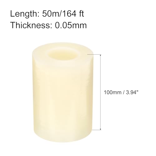 Image of MECCANIXITY Removable Protective Film Tape, 4 Inch x 164 Ft Surface Protective Scratch Film Tape Roll for Furniture, Electrical Appliances, Clear