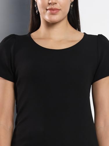 Image of Q - RIOUS Casual Solid Womens Regular Top