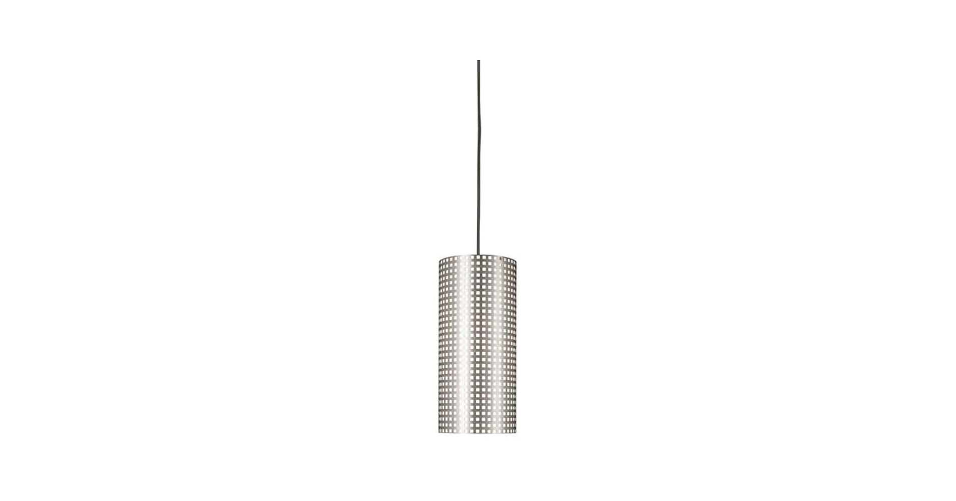 George Kovacs P5746-084 Grid One Light Mini Pendant, Brushed