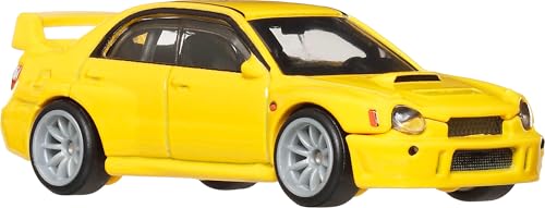 Image of Hot Wheels Premium Car Culture Collectible Toy Car, 1:64 Scale Die-Cast Subaru Impreza WRX, Eurospeed Vehicle with Real Riders Tires