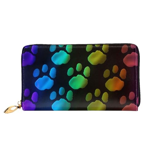 Portefeuille en cuir motifs pattes de chat et chien pour égayer vos sorties et vos achats