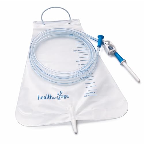 Image of MovNFlo Super Economical Enema Bag Kit (2 Quart) - BPA and Latex Free - Foldable and Compact - Travel Compatible for Fleet Enema Anal Douche (1 Count (Pack of 1))
