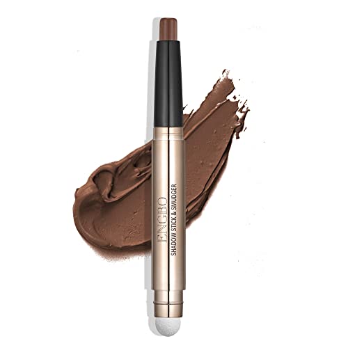 Wismee Eye Shadow Stick Makeup Cosmetics Eye Brightener Cream Eye Shadow Pencil Shimmer Eyeshadow Stick Set for Eye Makeup Christmas Birthday Gift for Women (Coffee Shimmer)