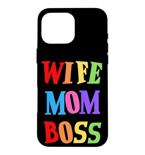 Wife Mom Boss Mother Woman Mommy Mothers Girls Women Day Ma �X�}�z�P�[�X iPhone 16 Pro Max �p