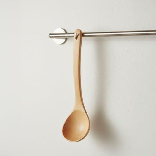 Deconox 22cm Doğal Ahşap Servis ve Yemek Kaşığı – Isıya Dayanıklı Çizmez Ergonomik Ahşap Kaşık | Tencere Dostu Pişirme, Karıştırma ve Sunum Kaşığı | Çevre Dostu Mutfak Gereci