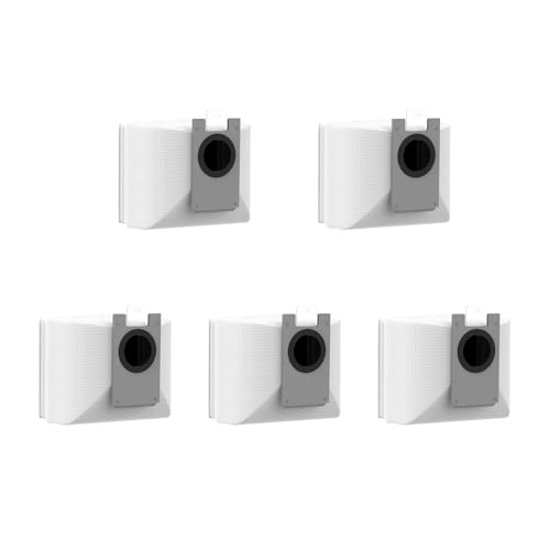 5-Pack Replacement Dust Bags Compatible for Teendow D20SMAX+ Robot Vacuum