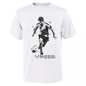 Messi The Collection Little Kids/Boys Size 4-7 Ink Sketch Logo T-Shirt