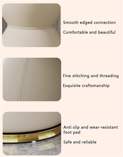Acento elegante para dormitorio con este reposapiés moderno y silla de maquillaje duradera 6