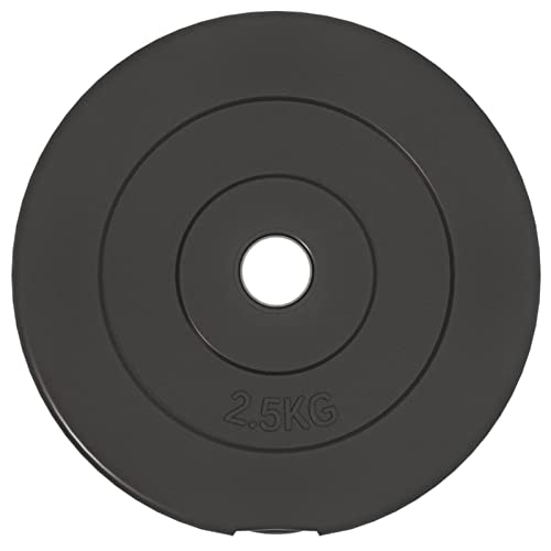 Tidyard Gewichtsschijven, gewichtsplaten, 2 x 2,5 kg + 2 x 5 kg + 2 x 7,5 kg, van gietijzer, 30 kg, reservegewicht voor fitnessstudio, gewichtsschijven 30 kg, halterschijven - Afbeelding 5